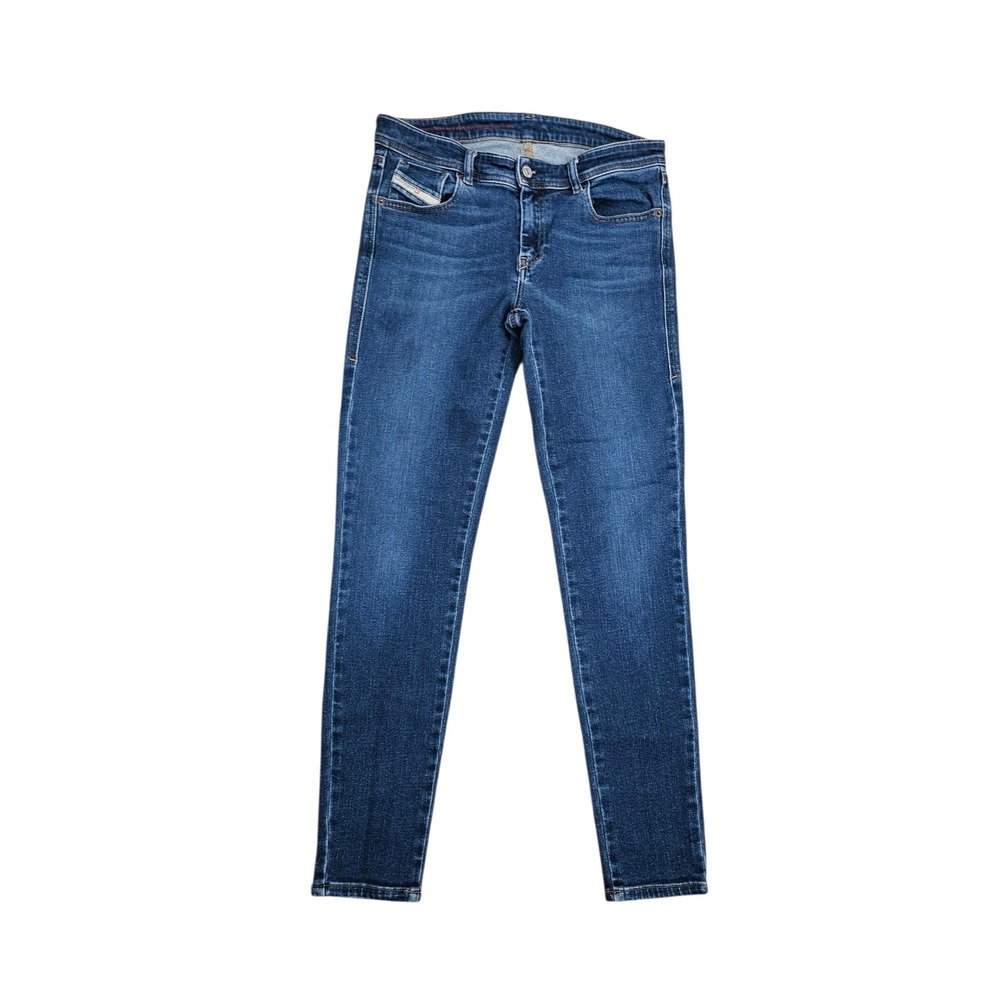 Diesel‎ Industry Womens Super Skinny Mid Rise Jeans Blue Denim 2017 5 Pockets